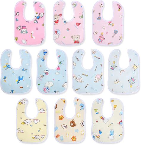 Baby Bandana Dribble Bibs Drool Bibs, 10pc Infant Bibs Baby Teething ...