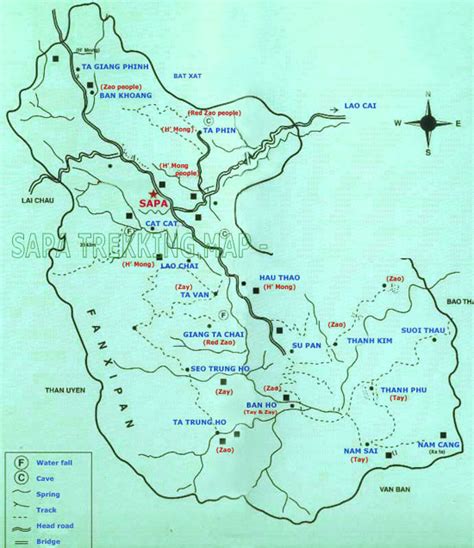 Sapa trekking map | sapa travel