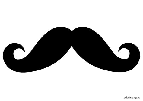 Coloring Pages Mustache - ClipArt Best