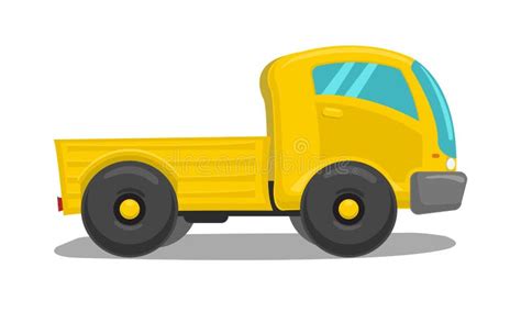 Vector yellow truck stock vector. Illustration of cartoon - 33985193