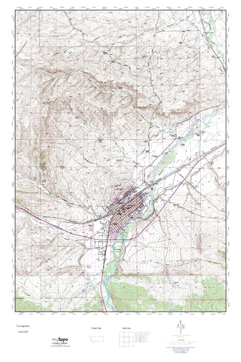 MyTopo Livingston, Montana USGS Quad Topo Map