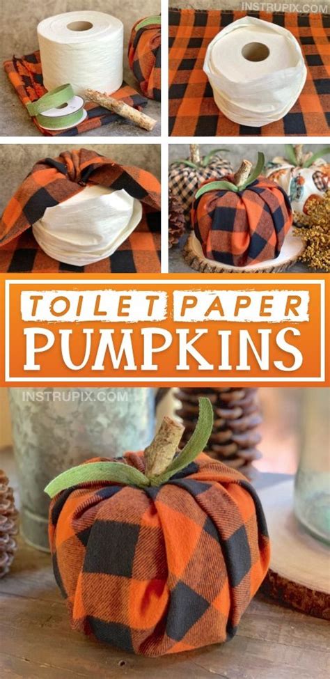 DIY Fall Decor Idea: Toilet Paper Pumpkins (Cheap & Easy!) | Easy diy ...