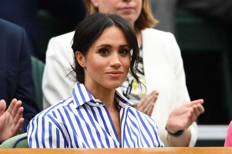 Meghan Markle Wears Messy Bun at Wimbledon