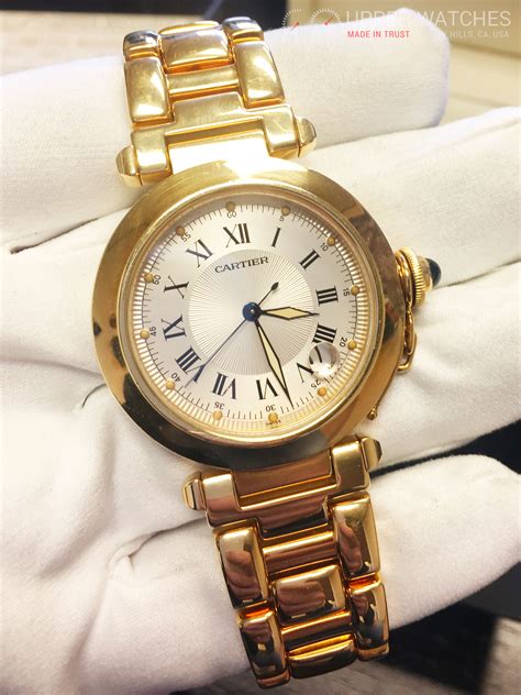 Cartier Pasha 18K Yellow Gold 1028 - Upper Watches