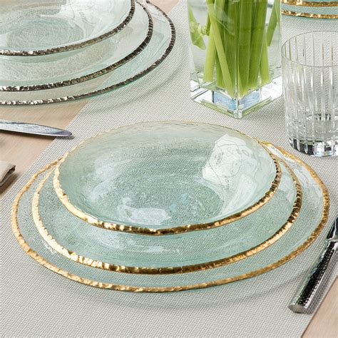 glass dinner plates