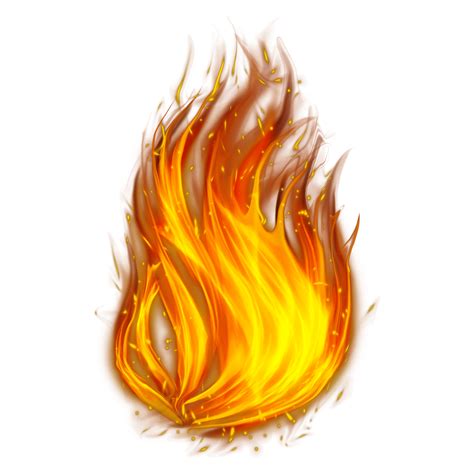 Realistic Fire Png Picture Creative Realistic Fire With Illustration ...