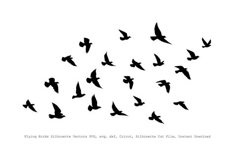 Flying Birds Clipart Black And White