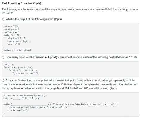 C Programming Loop Exercises With Solutions - Exercise Poster