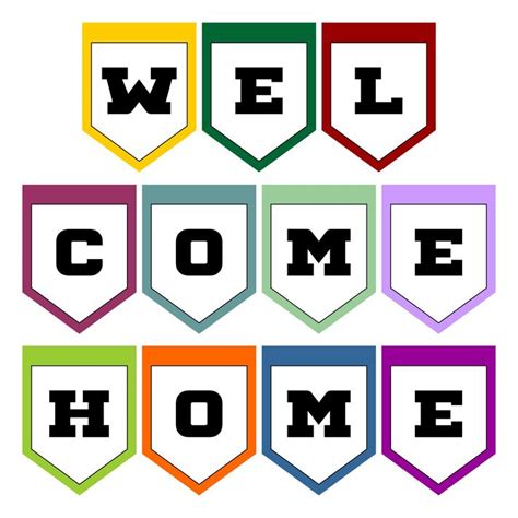 Free Printable Welcome Home Banner Template | Welcome home banners ...