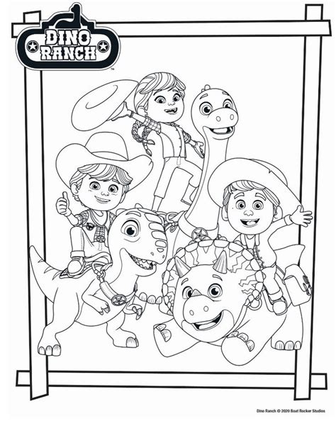 Dino Ranch - Cassidy Kids colouring image in 2022 | Kid coloring page ...