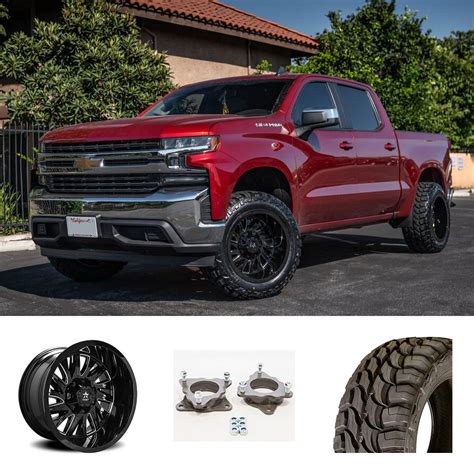 07-20 Chevy Silverado 1500 20x12" Wheels + Tires + Suspension Package ...