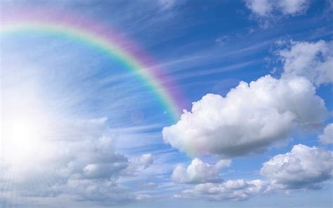 * Rainbow *, nature, rainbow, sky, blue, HD wallpaper | Peakpx