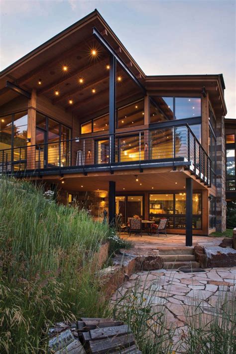 Elegant mountain contemporary home in Colorado radiates with warmth ...