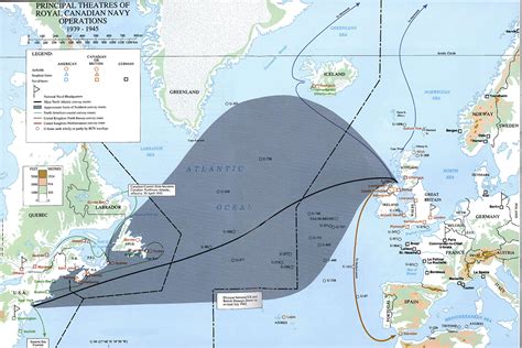 Battle Of North Atlantic Map