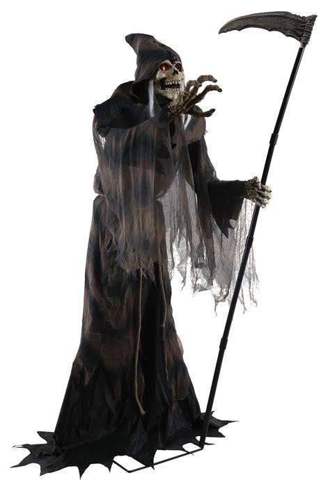 Scary Skeleton In Robe | Animated halloween props, Halloween props ...