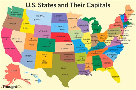 A Comprehensive Guide To Printable US Maps With Capitals - Flower Zone ...