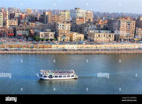 El Mansoura / Egypt - 19 Jun 2012 - Landscape river Nile in Mansoura ...