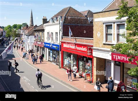 Egham High Street, Egham, Surrey, England, United Kingdom Stock Photo ...