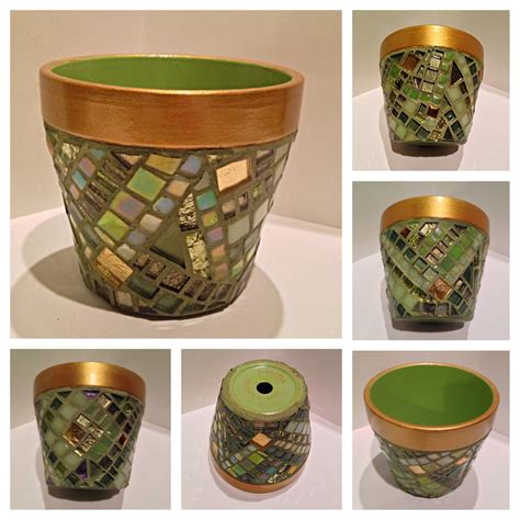 Decorative Mosaic Pots Garden Lover Gift Mothers Day Gift