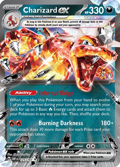 Charizard ex - 125/197 - SV03: Obsidian Flames - Pokemon