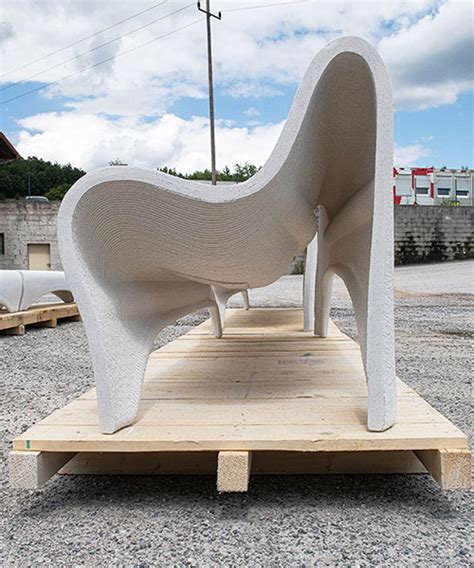 philipp aduatz creates 3D printed concrete outdoor furniture