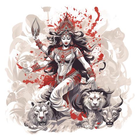 Premium AI Image | abstract illustration of durga puja