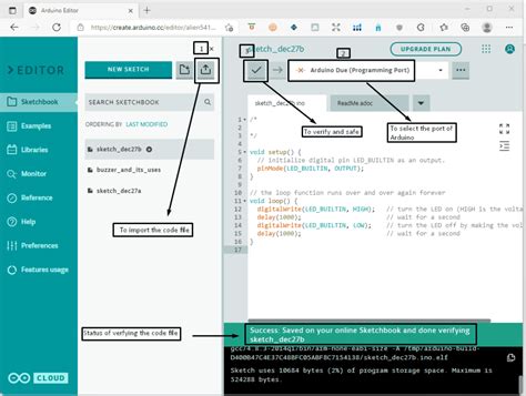 Getting started with the Arduino Web Editor