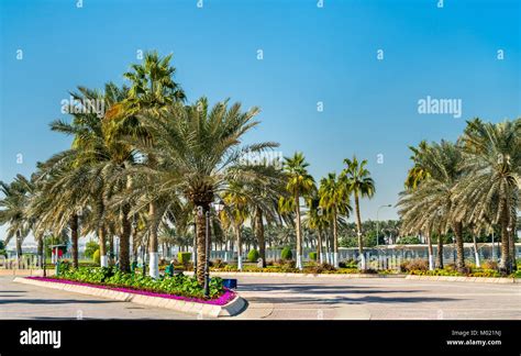 Corniche Promenade Park in Doha, Qatar Stock Photo - Alamy