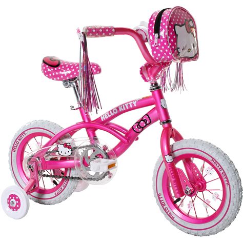 12" Hello Kitty Girls' Bike, Pink - Walmart.com