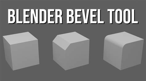 CREATE SMOOTH EDGES WITH THE BEVEL TOOL - BLENDER BEGINNER TUTORIAL ...