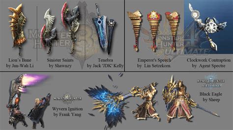 Weapons Contest From Previous MH Games : MonsterHunter