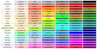 davidbau.com CSS Color Names