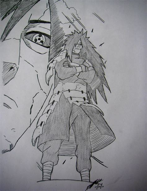 Madara Uchiha Drawing Art - Drawing Skill