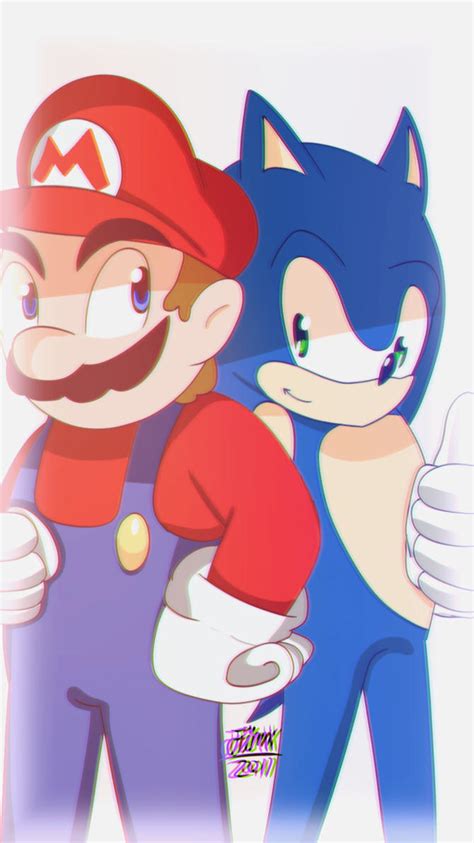 Mario and Sonic (fanart) by Jinxthekid87 on DeviantArt