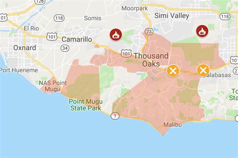 Taft California Map Map Of Woolsey and Hill Fires Updated Perimeters ...