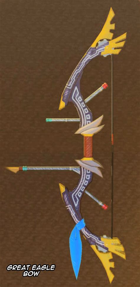 The Great Eagle Bow (Champion Revali’s bow) - The BOTW Art Reference ...