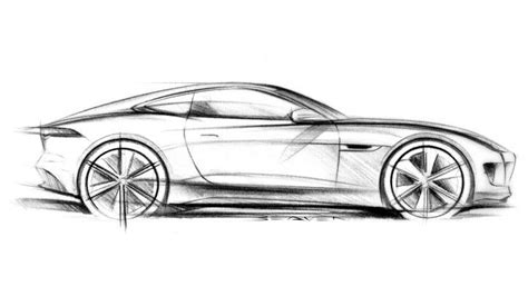 Car Sketch Side View Sketch Template | Jaguar f type, Disegni di ...