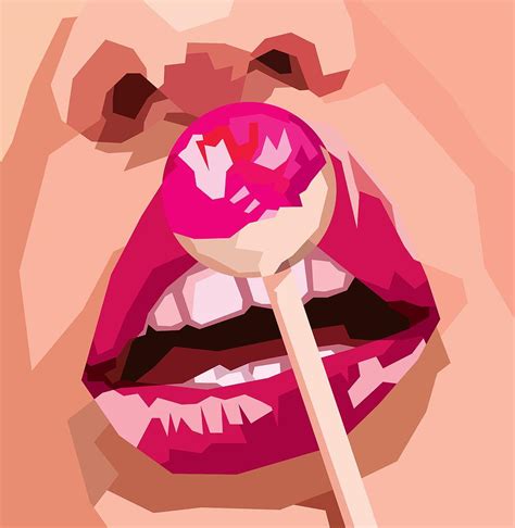 Candy Lips Digital Art by Saul Herrera | Fine Art America