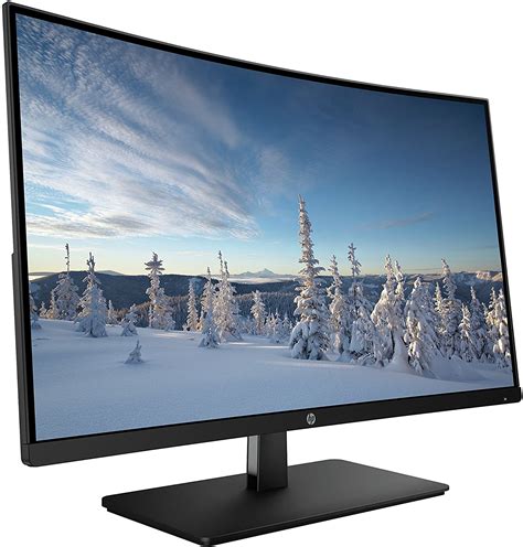 HP 27-inch FHD Curved Monitor with AMD Freesync Technology (27b, Black ...