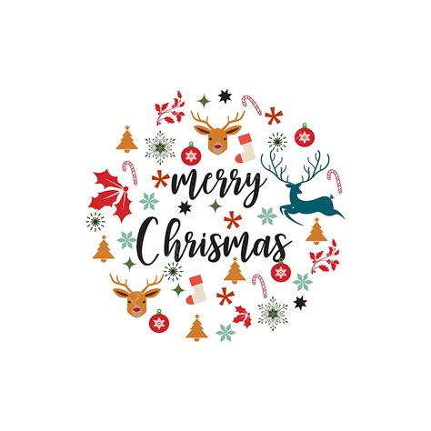 Merry Christmas Design Vector Design Images, Merry Christmas Card ...