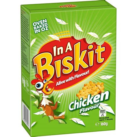 In A Biskit Chicken Crackers 160g | Woolworths