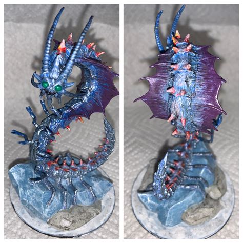 [Art] Painted my adult Remorhaz. : r/DnD