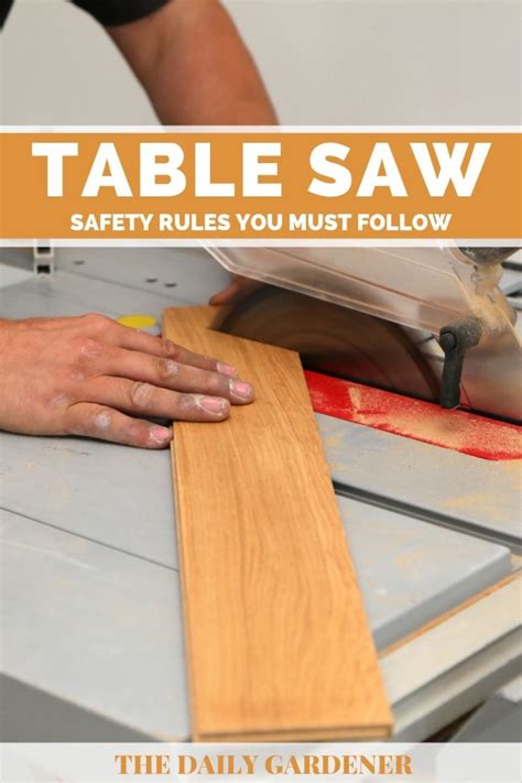 13 Table Saw Safety Rules You Must Follow