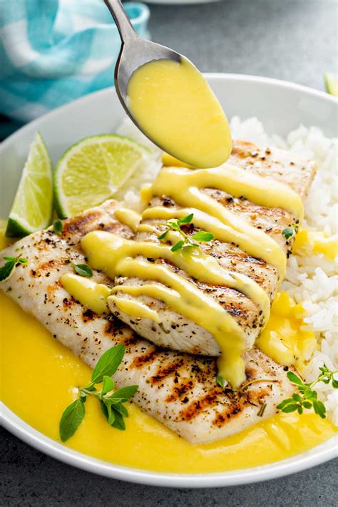 Grilled Mahi Mahi with Mango Sauce | Lemon Blossoms