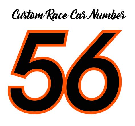 Race Car Number Package, Racing Stickers, Race Number Kit, Racing ...