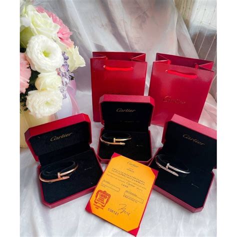 กำไล Cartier ตะปู งานเลเซอร์แบรนด์เกรดแพง แต่งเพชร | Shopee Thailand