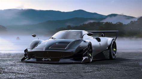 Pagani Huayra Hd Wallpaper Black