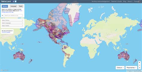 Native Lands: An Interactive Map Reveals the Indigenous Lands on Which ...