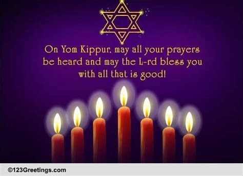 Your Prayers Be Heard... Free Yom Kippur eCards, Greeting Cards | 123 ...