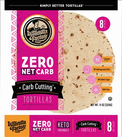 La Tortilla Factory Zero Net Carb Cutting Tortillas - Shop Tortillas at ...